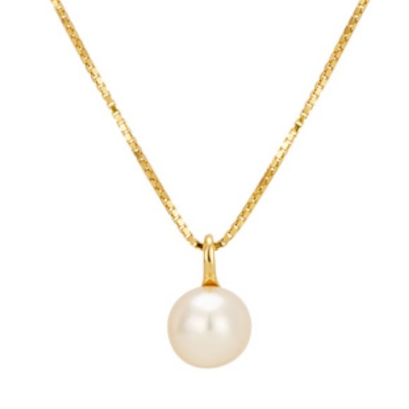 Pearl necklace, silver jewelry